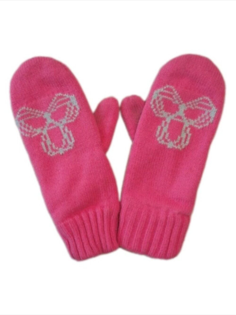 🏷️ 7 FOR $35 ARITZIA HOT PINK LINED KNIT MITTENS ONE SIZE